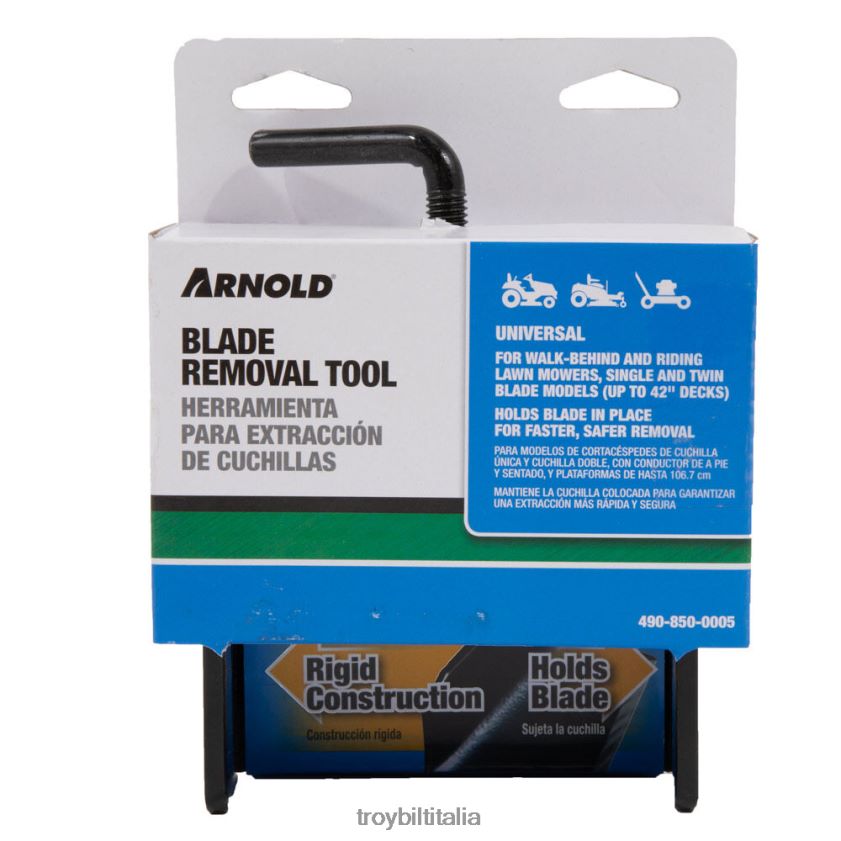 servizio e parte| Troy-Bilt strumento per la rimozione della lama X8F62H160
