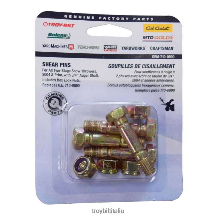 servizio e parte| Troy-Bilt kit bulloni a taglio, 5/16-18 x 1,5'' X8F62H146