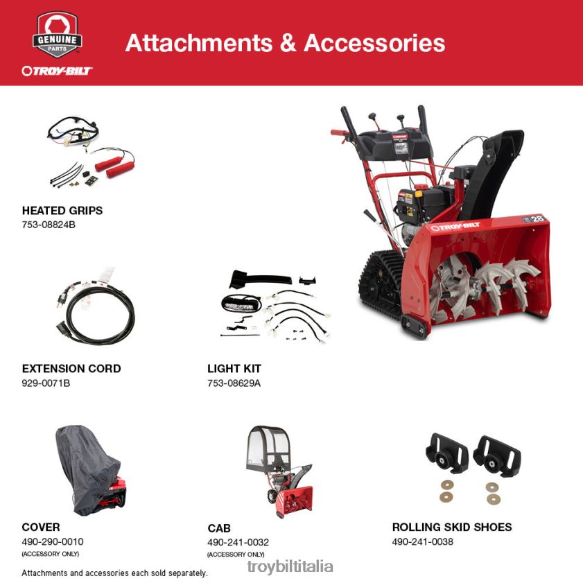 spazzaneve| Troy-Bilt Storm Tracker 2890 spazzaneve X8F62H60