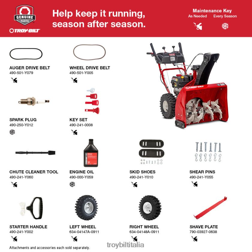 spazzaneve| Troy-Bilt spazzaneve Storm 2620 X8F62H63