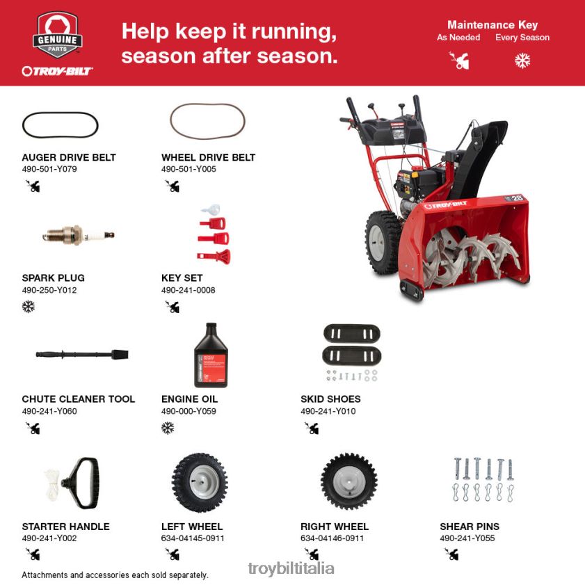 spazzaneve| Troy-Bilt spazzaneve Storm 2890 X8F62H116