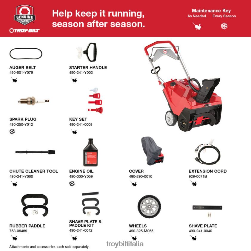 spazzaneve| Troy-Bilt spazzaneve squall 208e X8F62H59