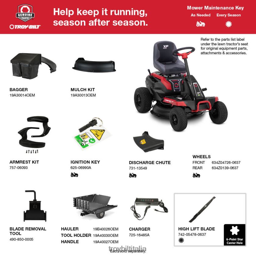 tosaerba| Troy-Bilt Trattorino compatto a batteria tb30e xp X8F62H3