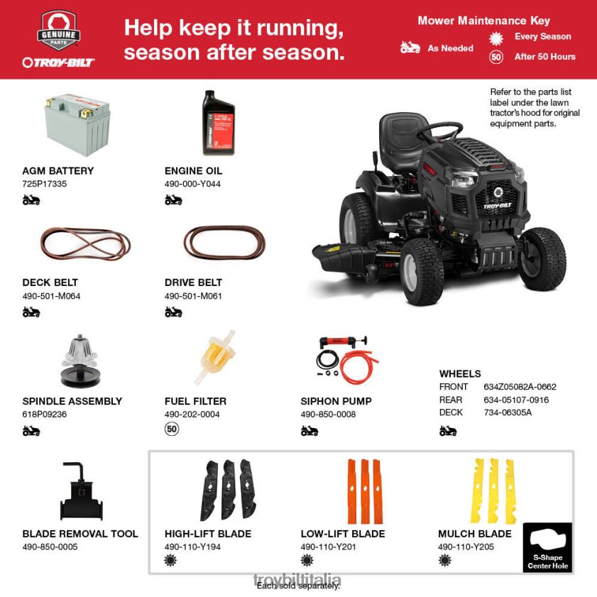 tosaerba| Troy-Bilt Trattorino tosaerba Super Bronco 54K XP X8F62H15